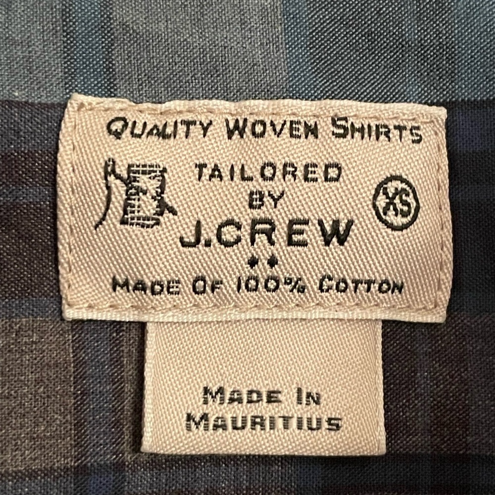 J Crew Plaid Button Down Long Sleeve Preppy Casual Boys Sz: XS Excellent Cond. - Picture 3 of 3
